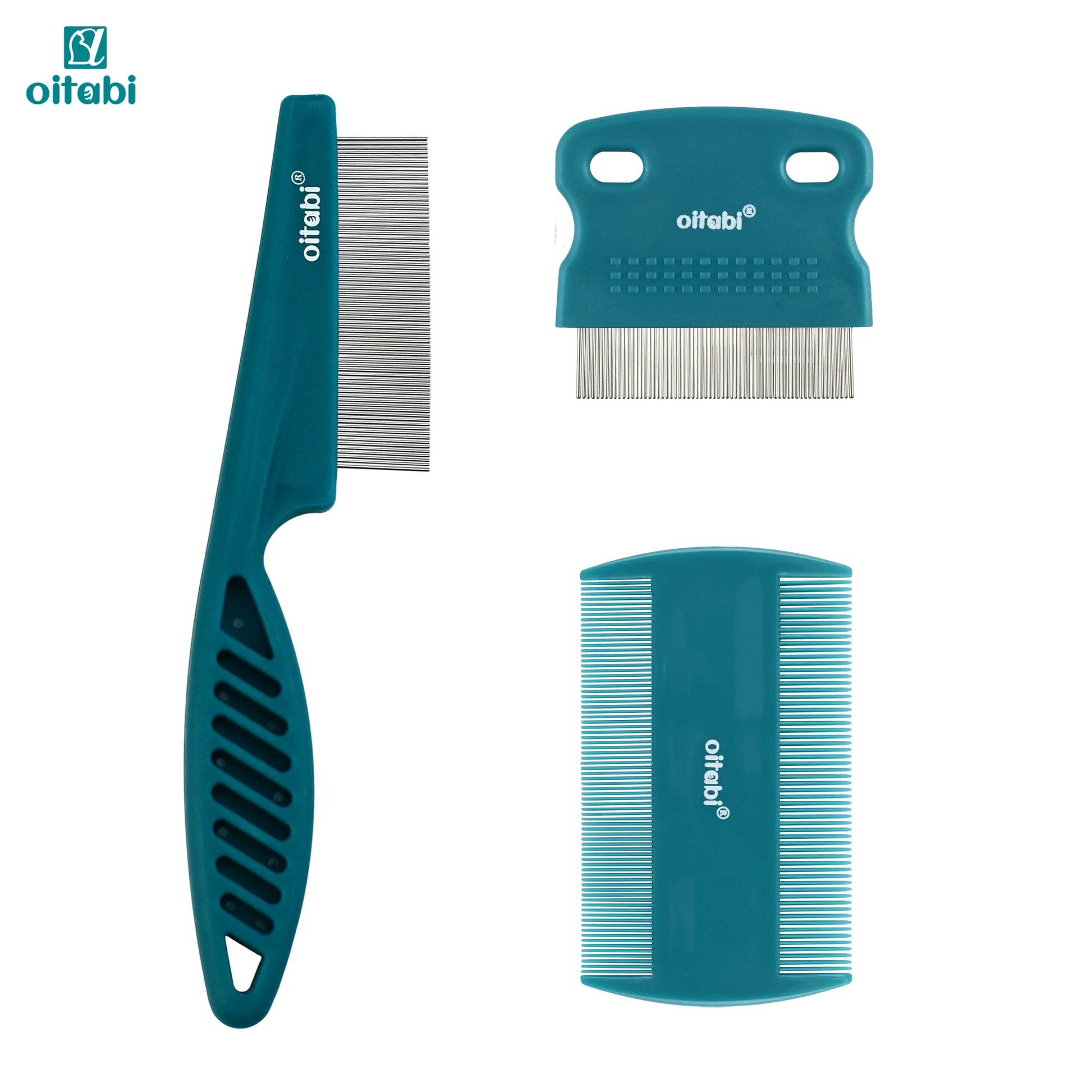 3/4/5/6Pcs Dog Grooming Comb Set, Pet Flea Lice Stainless Steel Cat Combs, 2-In-1 Double Sided Dogs Tear Stain Remover