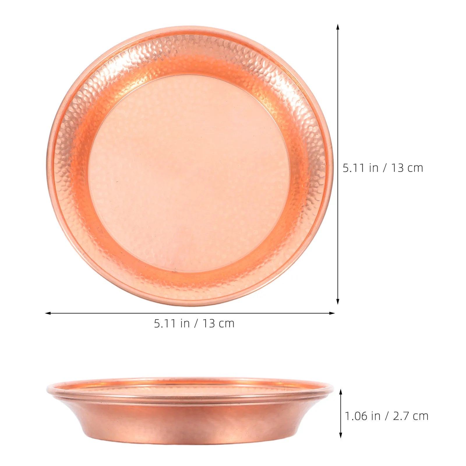 Luxurious Copper Cat Bowl Food Dishes Feeding & Watering Supplies Dog Basic Bowls
