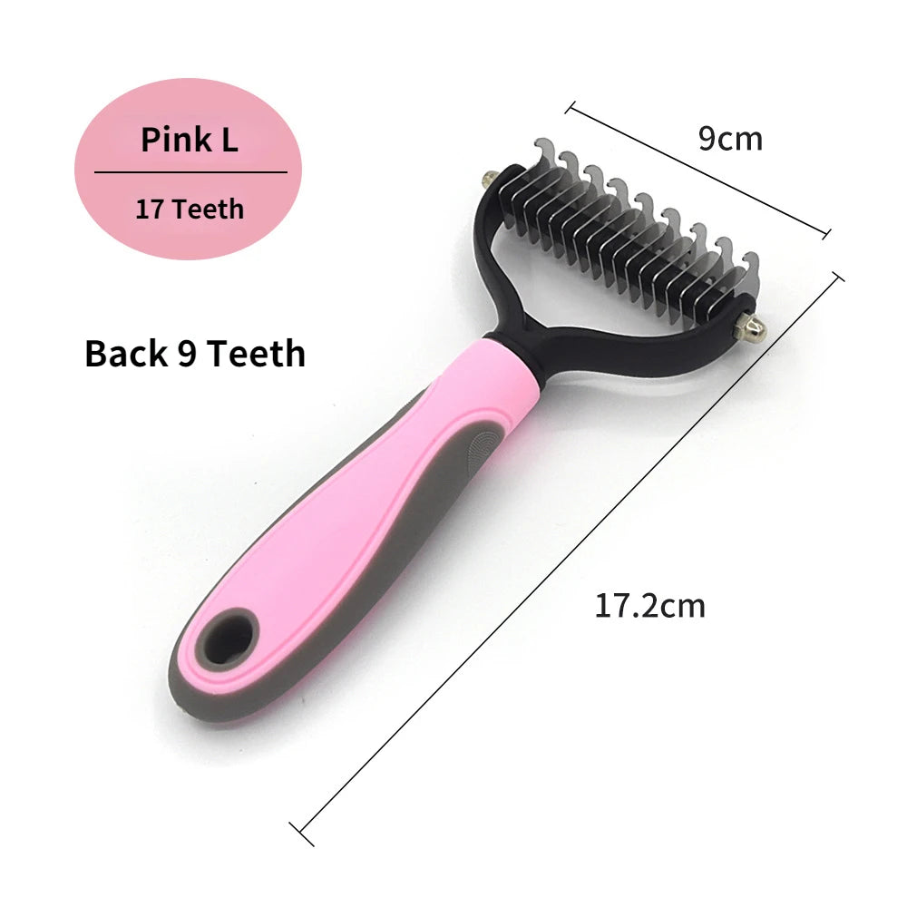 Brosse démêlante professionnelle pour chien et chat, coloris disponibles
