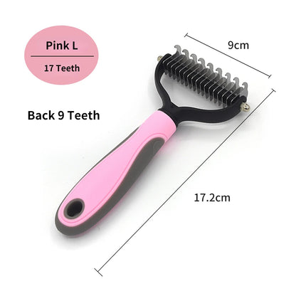 Brosse démêlante professionnelle pour chien et chat, coloris disponibles