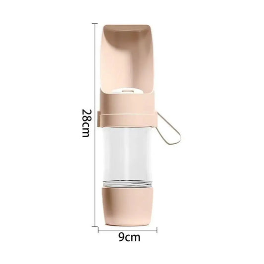 Portable Dog Cat Water Bottle with Storage Food and Water Container for Puppy Pets Dogs Feeder Bowl Outdoor Travel Pet Supplies