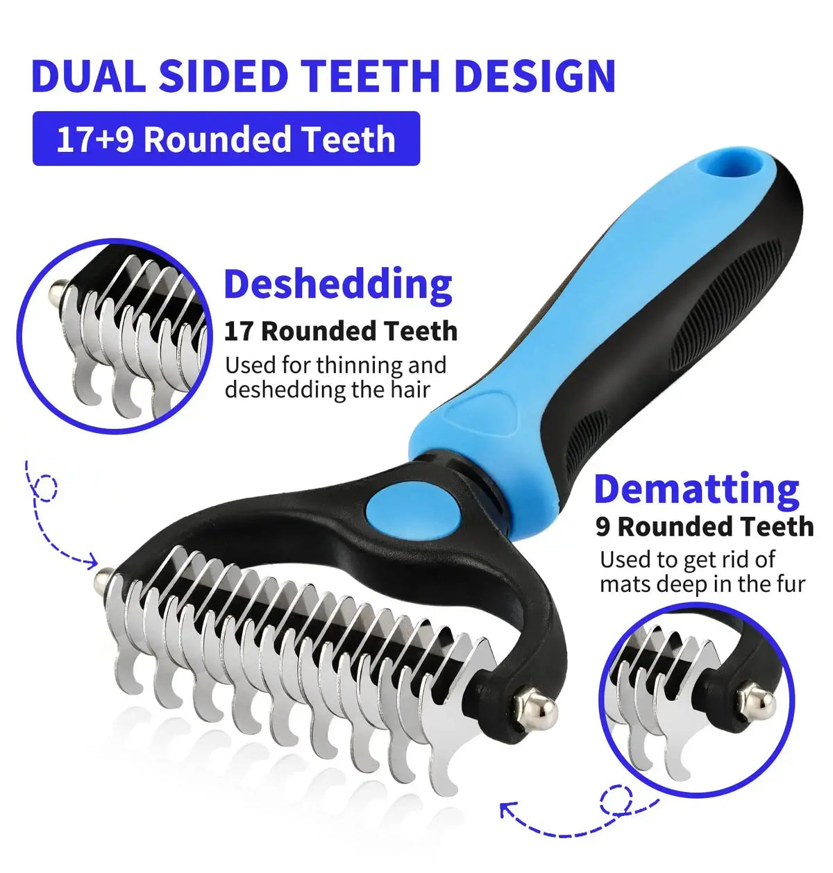 brosse anti- noeuds pour animaux