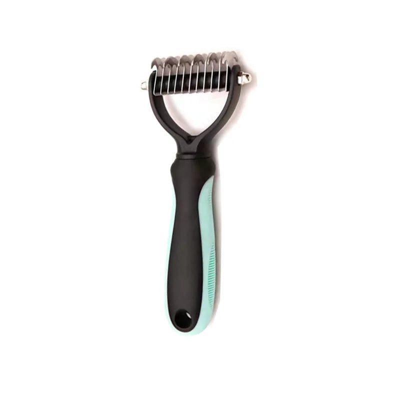 Brosse démêlante professionnelle pour chien et chat, résultat après brossage