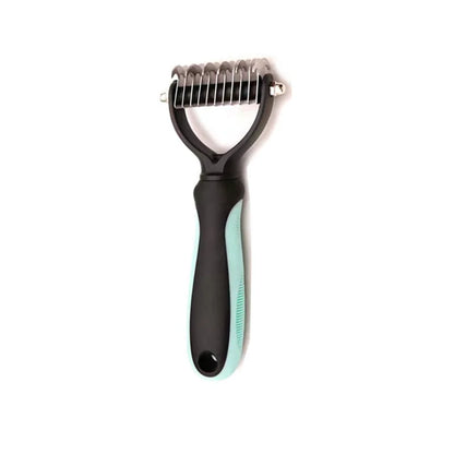 Brosse démêlante professionnelle pour chien et chat, résultat après brossage