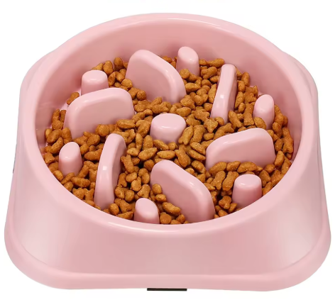 Bol d'alimentation lente pour chien, bol de Puzzle antidérapant, Anti-grippage, plats d'alimentation plus lente pour animaux de compagnie, bol pour chiens et chats de taille moyenne et petite